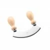 Eppicotispai Cookware Stainless Steel 6-Inch Mezzaluna Chopper/Mincer With Wooden Handle 2 Eppicotispai Cookware Stainless Steel 6-Inch Mezzaluna Chopper/Mincer With Wooden Handle