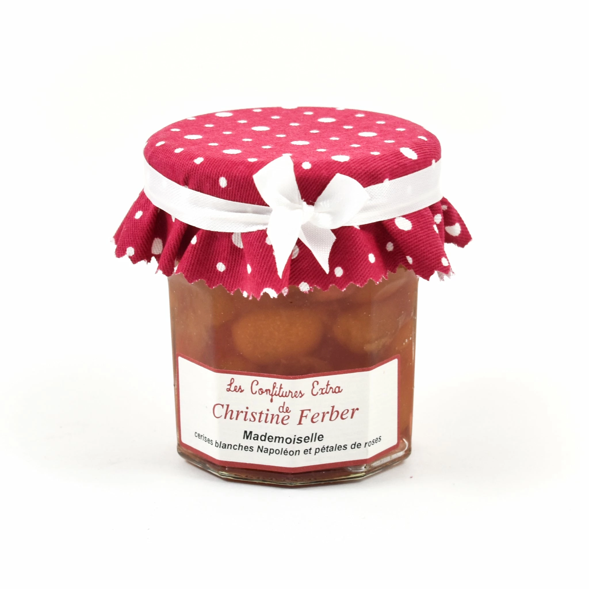 Christine Ferber"Mademoiselle" White Cherry & Rose Petal Jam 220g 3 Christine Ferber"Mademoiselle" White Cherry & Rose Petal Jam 220g