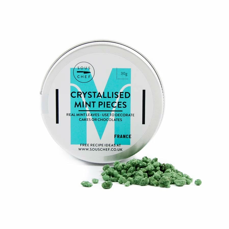 Sous Chef Ingredients Crystallised Mint Leaf Pieces 30g 3 Sous Chef Ingredients Crystallised Mint Leaf Pieces 30g