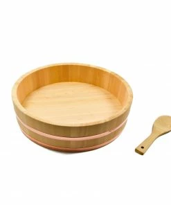 Sous Chef Cypress & Copper Hangiri Sushi Barrel Cookware 19 Sous Chef Cypress & Copper Hangiri Sushi Barrel Cookware