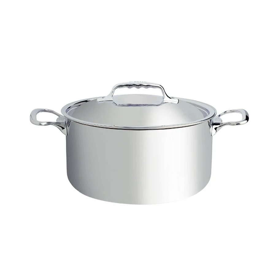 De Buyer Affinity Stainless Steel Casserole Pan With Lid 3 De Buyer Affinity Stainless Steel Casserole Pan With Lid