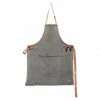 Dutchdeluxes Canvas BBQ Apron In Grey-Green 1 Dutchdeluxes Canvas BBQ Apron In Grey-Green