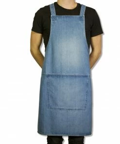Cookware Dutchdeluxes Denim Suspender Apron In Blue 10 Cookware Dutchdeluxes Denim Suspender Apron In Blue