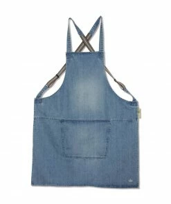 Cookware Dutchdeluxes Denim Suspender Apron In Blue
