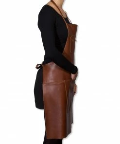 Dutchdeluxes Leather Zipper Apron In Classic Brown Cookware 11 Dutchdeluxes Leather Zipper Apron In Classic Brown Cookware