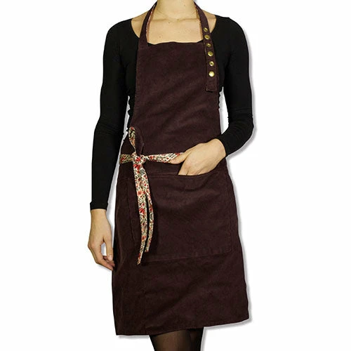 Dutchdeluxes Reversible Apron - Purple & Flower Field Cookware 4 Dutchdeluxes Reversible Apron - Purple & Flower Field Cookware