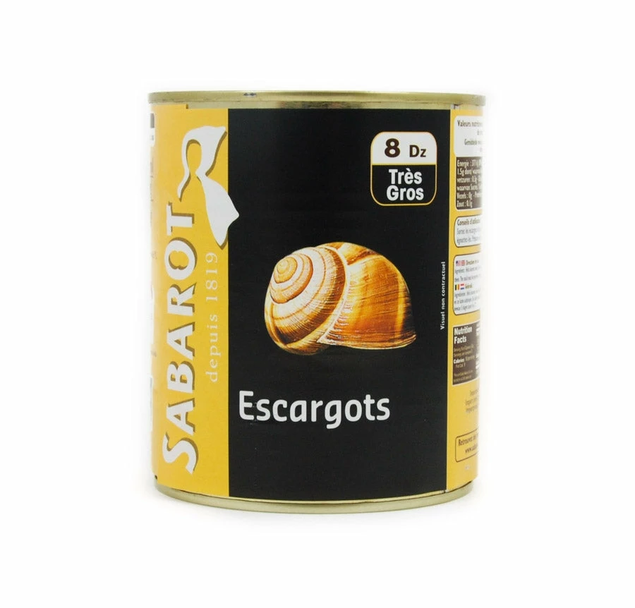 Sabarot Large Tinned Snails 8 Dozen 3 Sabarot Large Tinned Snails 8 Dozen