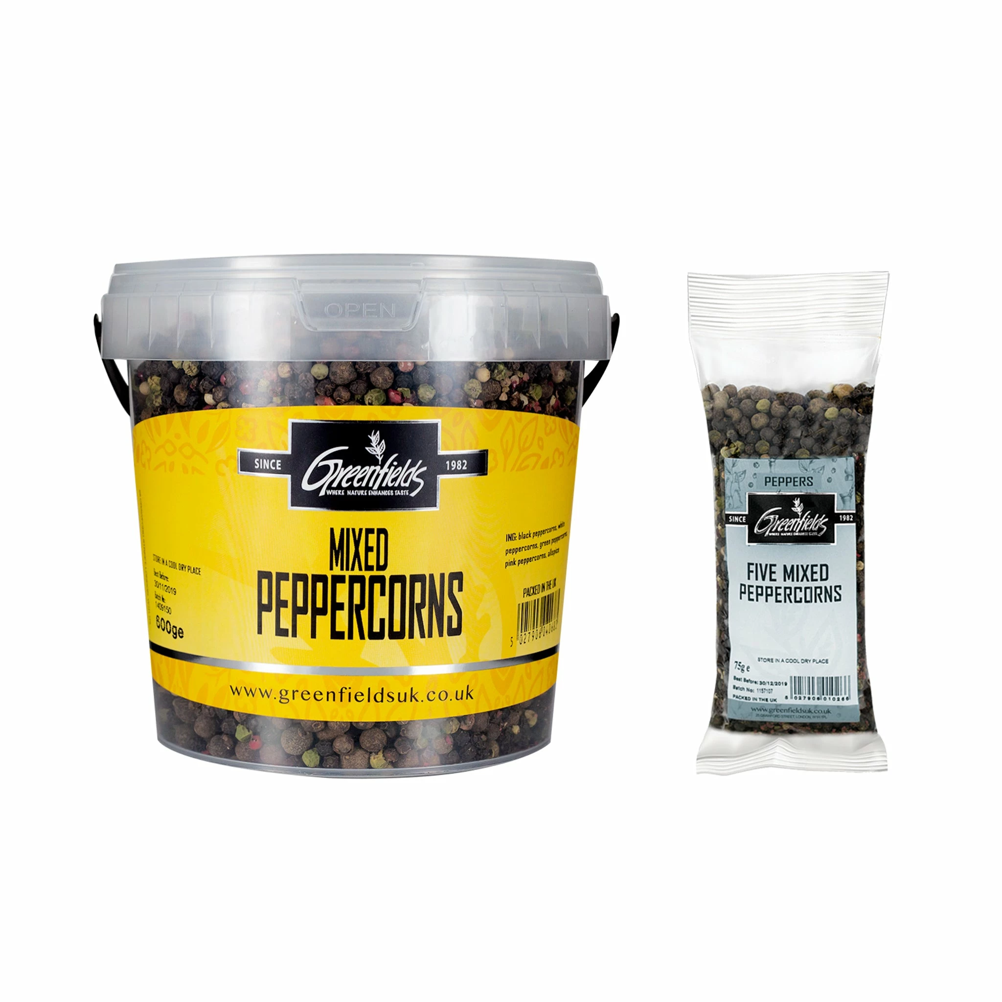 Ingredients Greenfields Five Mixed Peppercorns 3 Ingredients Greenfields Five Mixed Peppercorns