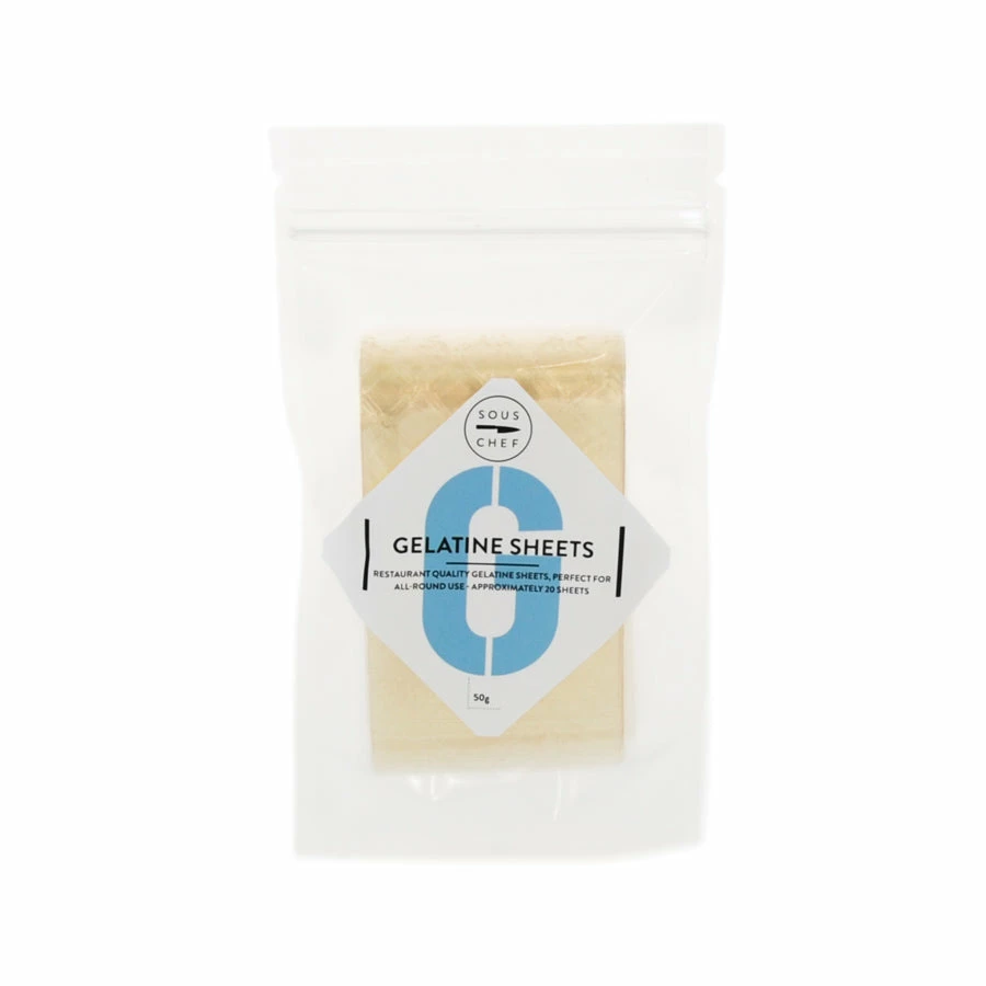 Sous Chef Ingredients Gelatine Sheets 50g 3 Sous Chef Ingredients Gelatine Sheets 50g