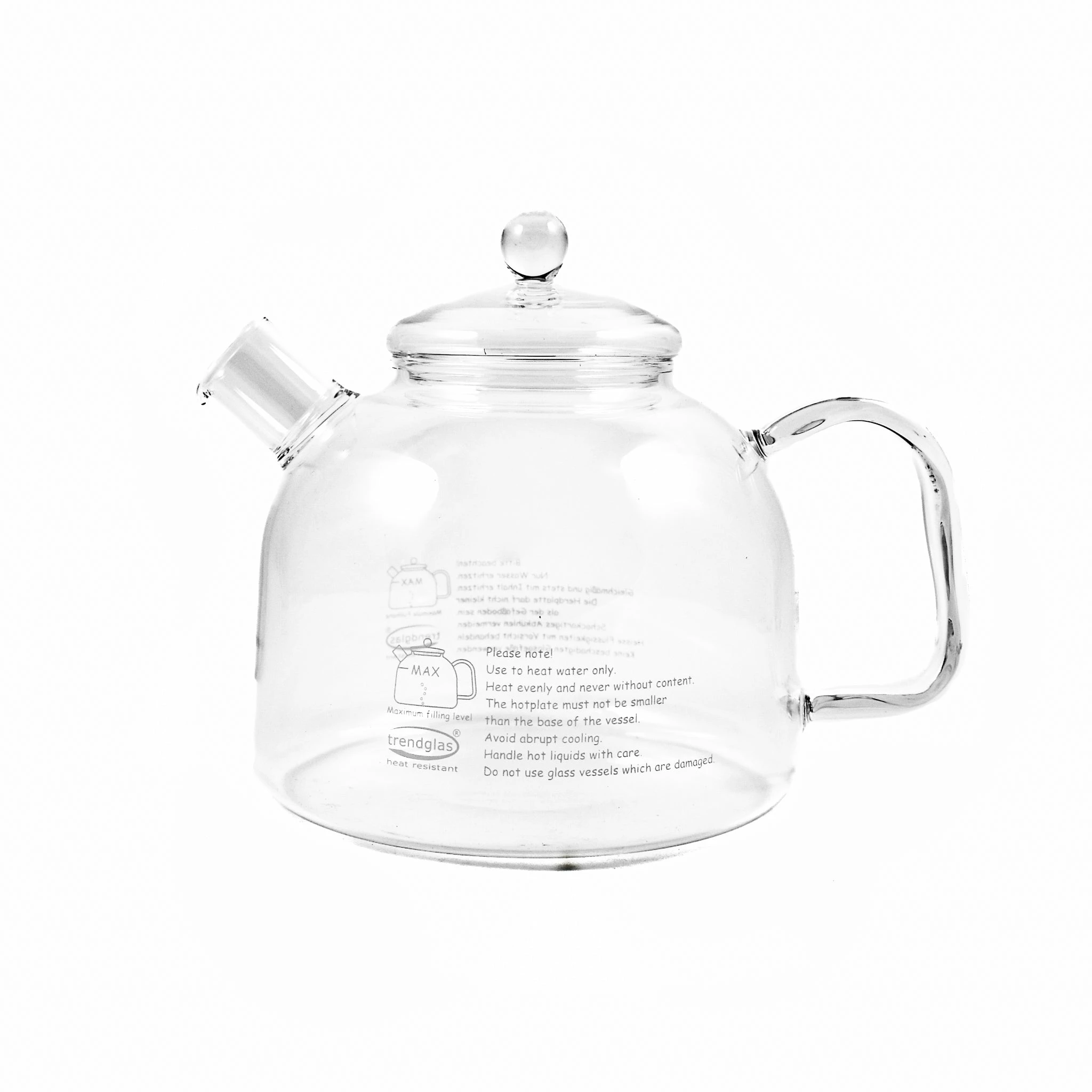 Trendglas Glass Stovetop Kettle 1.75 Litres 3 Trendglas Glass Stovetop Kettle 1.75 Litres