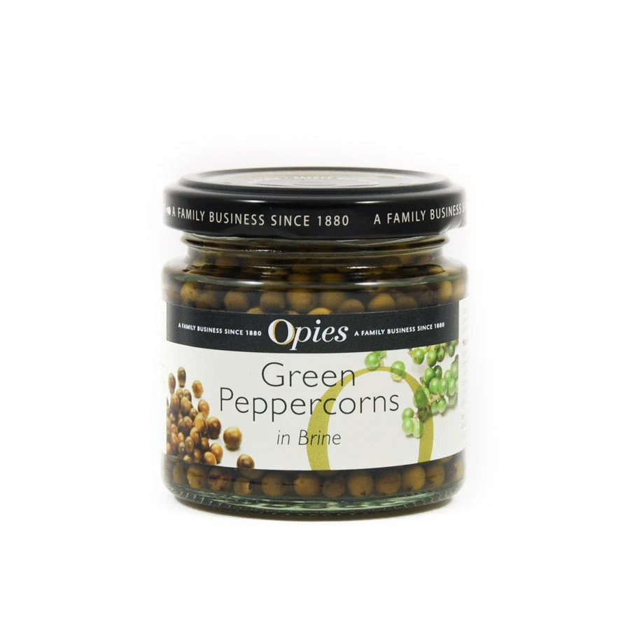 Opies Green Peppercorns In Brine 115g Ingredients 3 Opies Green Peppercorns In Brine 115g Ingredients