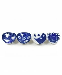 Kiji Stoneware & Ceramics Tableware Japan Design Blue & White Chopstick Rest Set