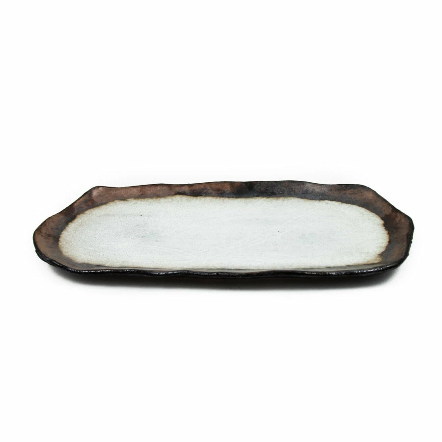 Kiji Stoneware & Ceramics Tableware Kaki Serving & Sushi Plate 36 X 16cm 4 Kiji Stoneware & Ceramics Tableware Kaki Serving & Sushi Plate 36 X 16cm