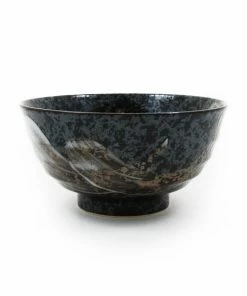 Kiji Stoneware & Ceramics Karasuba-Iro Noodle Bowl Tableware