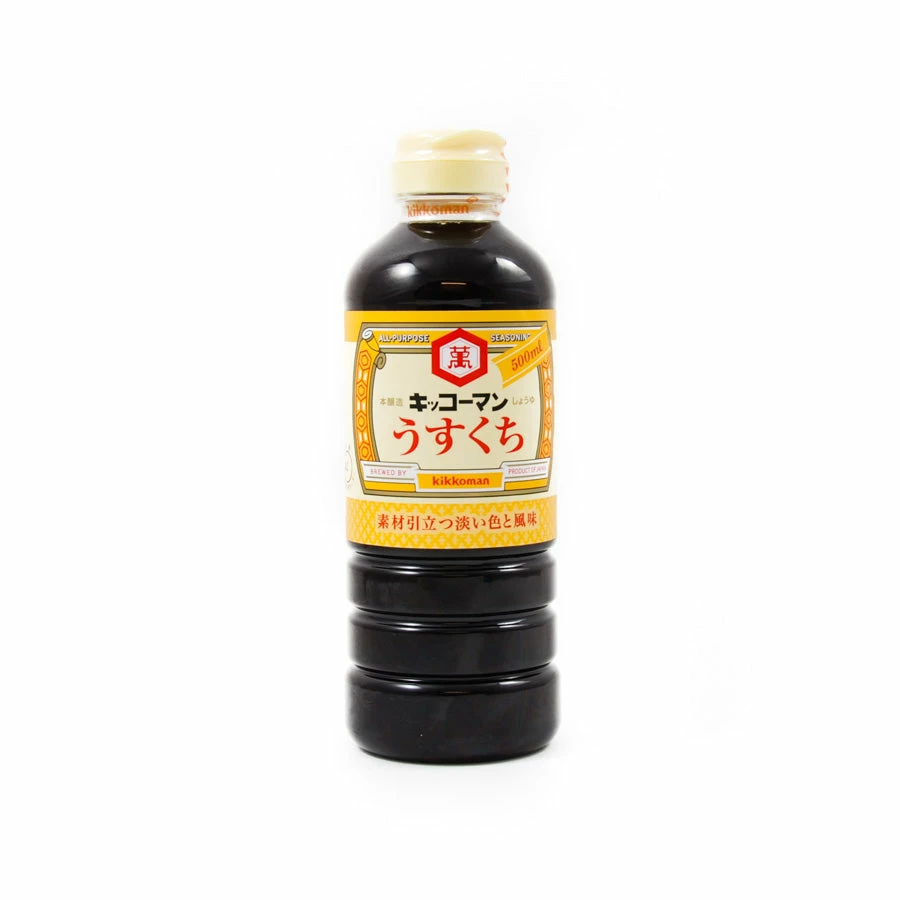 Ingredients Kikkoman Usukuchi Shoyu - Light Soy Sauce 500ml 3 Ingredients Kikkoman Usukuchi Shoyu - Light Soy Sauce 500ml