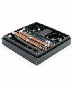 Kiji Stoneware & Ceramics Kuro Hana Sushi Serving Set 13 Kiji Stoneware & Ceramics Kuro Hana Sushi Serving Set