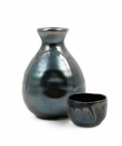 Kiji Stoneware & Ceramics Tableware Kuro Sake Jug 200ml 7 Kiji Stoneware & Ceramics Tableware Kuro Sake Jug 200ml
