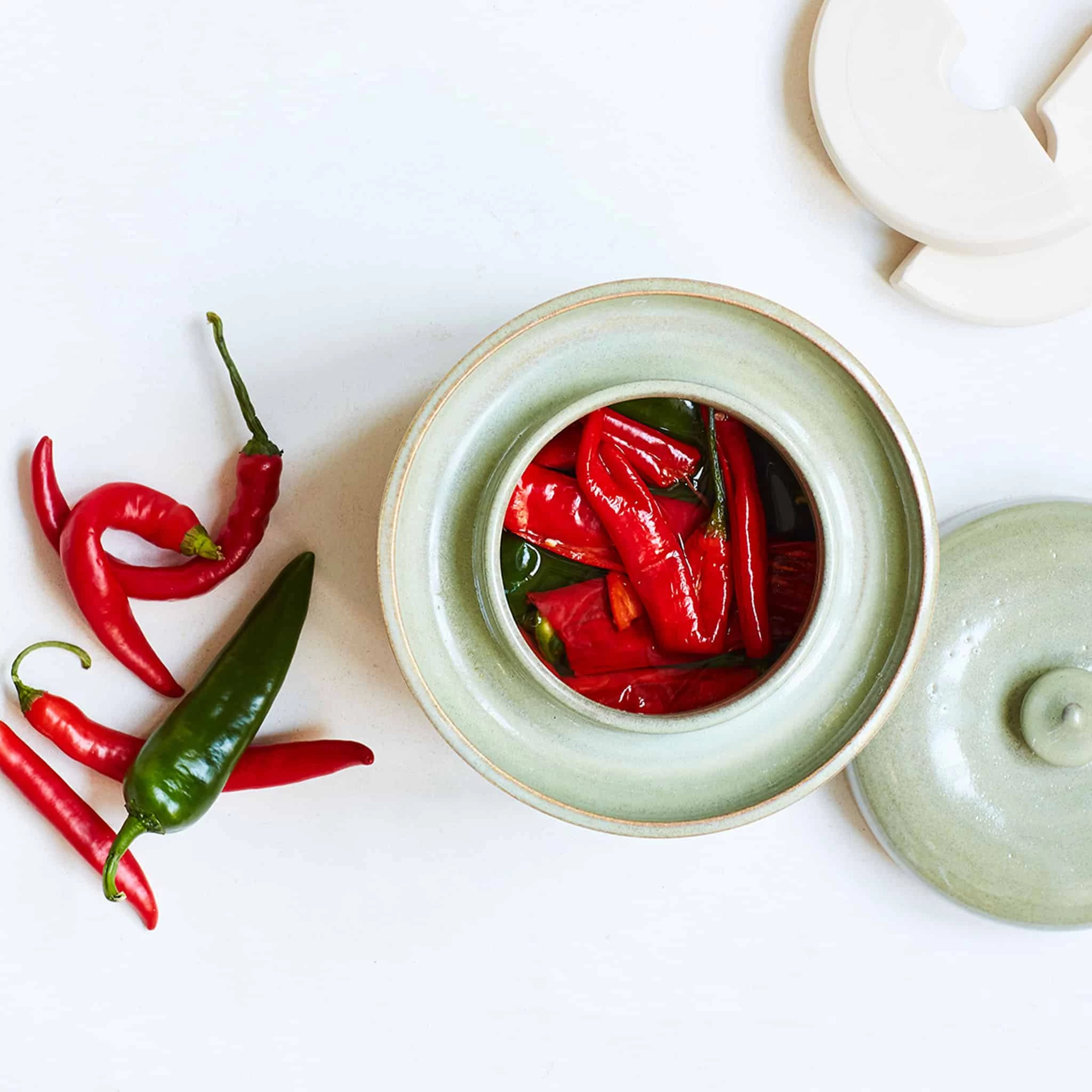 Sauerkraut Pots Cookware Handmade Stoneware Fermenting Crock In Green 2 Litre 6 Sauerkraut Pots Cookware Handmade Stoneware Fermenting Crock In Green 2 Litre