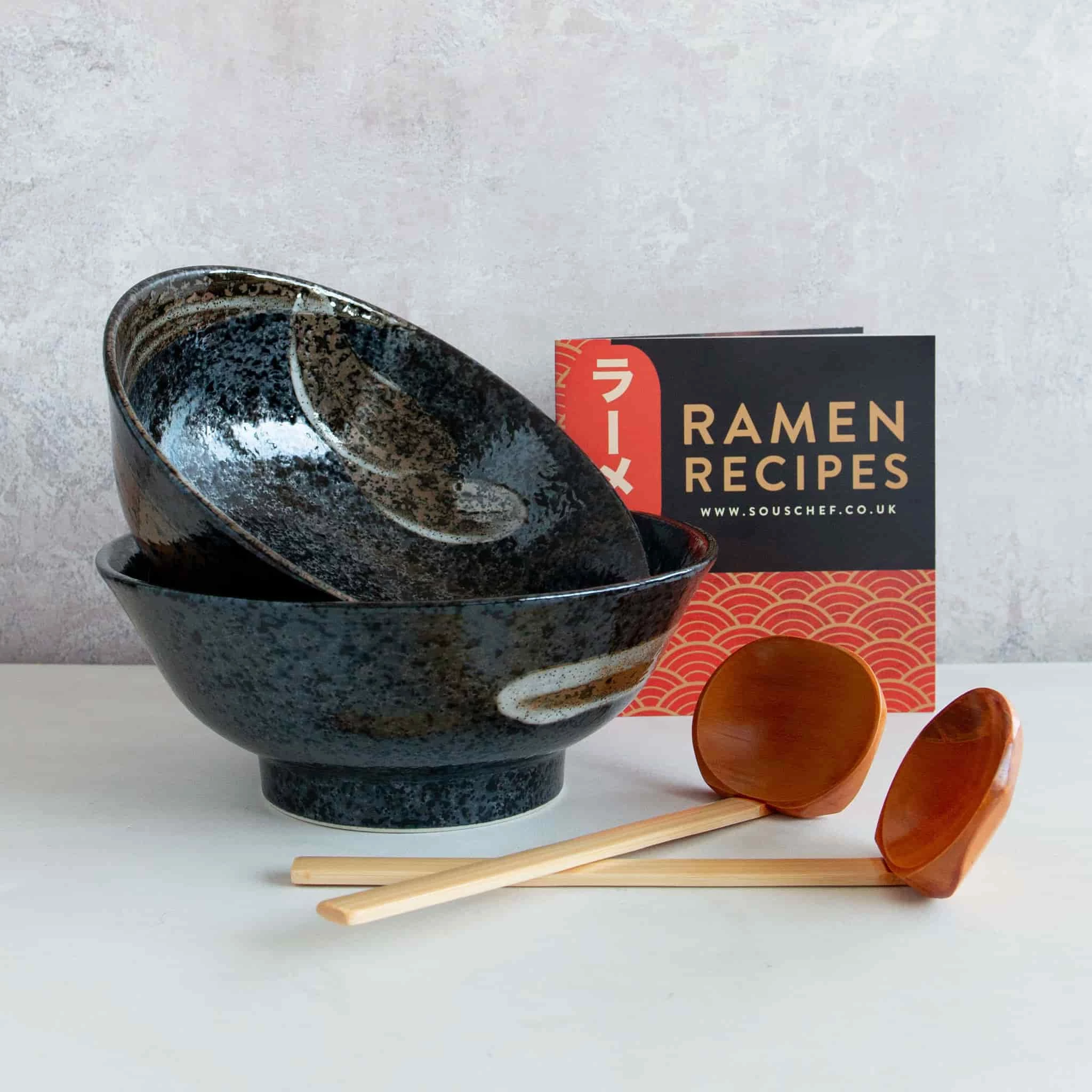 Sous Chef Kit Karasuba-Iro Ramen Bowl Set Cookbook Sets 5 Sous Chef Kit Karasuba-Iro Ramen Bowl Set Cookbook Sets