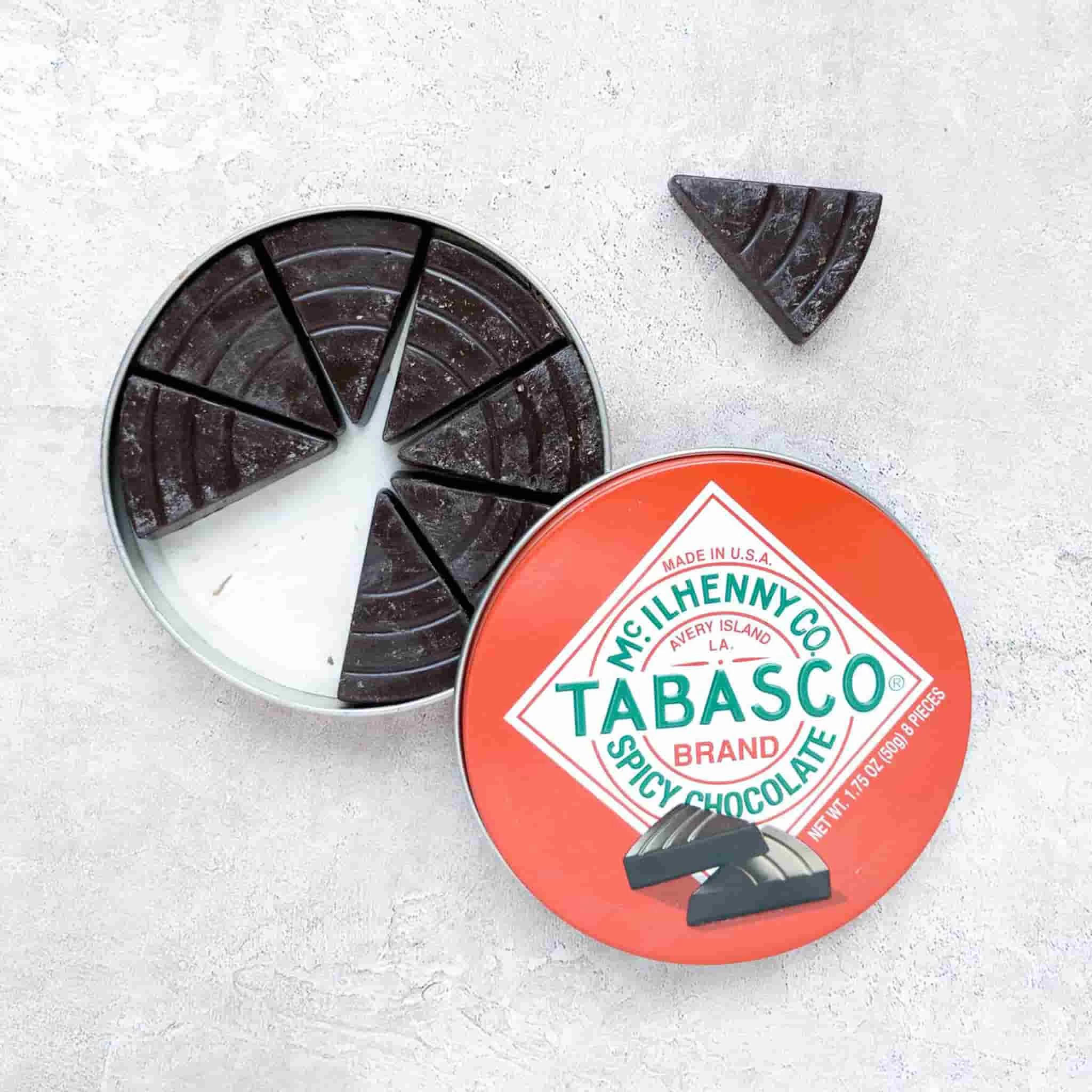 Spicy Tabasco Chocolate Tin 50g 4 Spicy Tabasco Chocolate Tin 50g