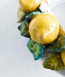 Ceramiche Toscane Handmade Tuscan Lemon Bowl 35cm Tableware