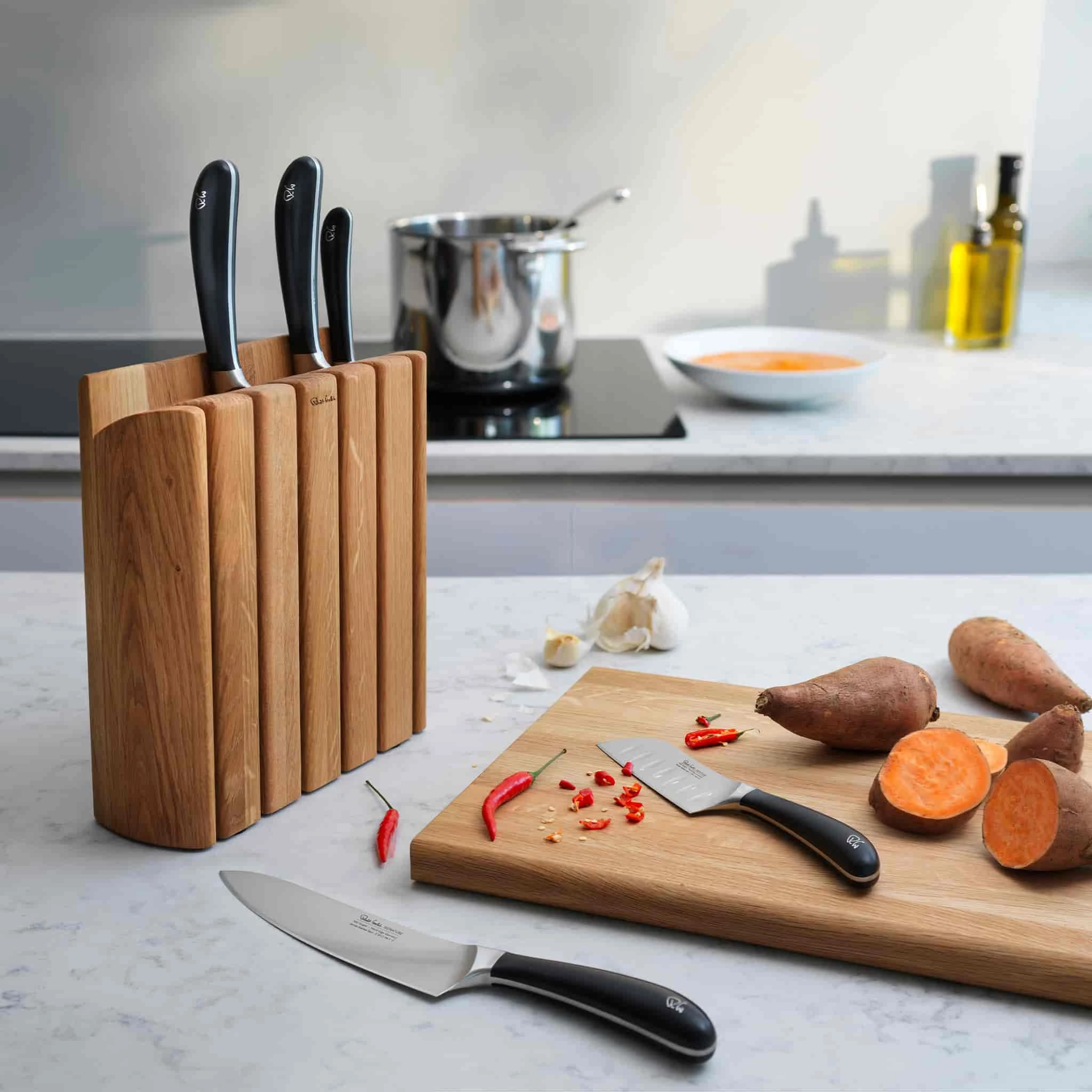 Robert Welch Signature Book Knife Block Cookware 6 Robert Welch Signature Book Knife Block Cookware