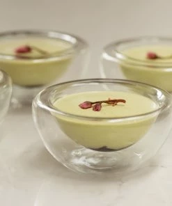 Portuguese Tableware Small Double Wall Glass Bowl X 6 120ml Tableware