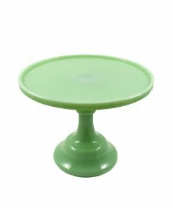 Mosser Glass Jade Milk Glass Cake Stand