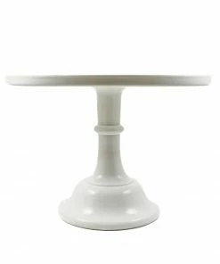 Mosser Glass White Milk Glass Cake Stand Professional Patisserie Supplies
