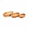 Naturally Med Tableware Olive Wood Stacking Bowl Set