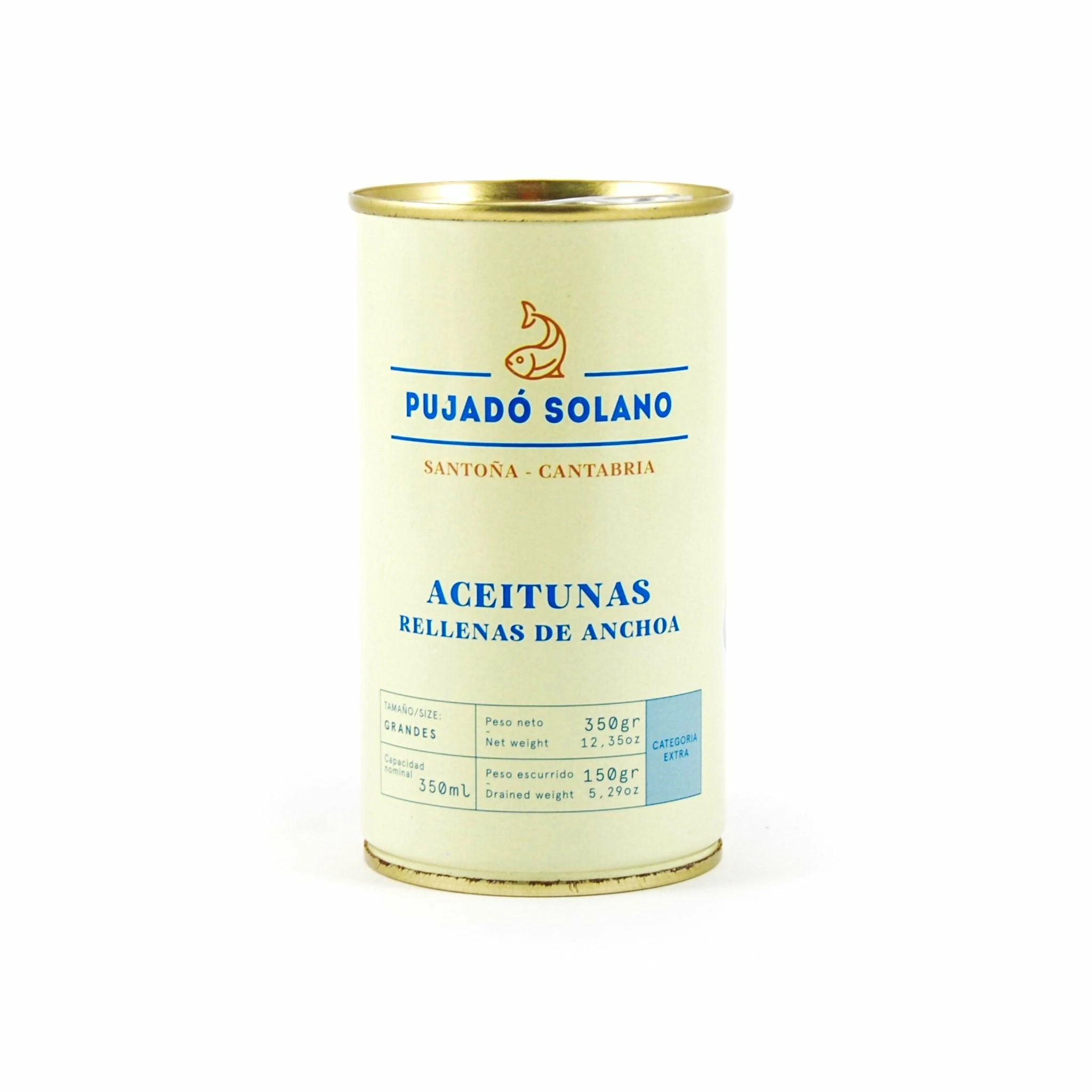 Pujado Solano Manzanilla Olives With Anchovy 350g 3 Pujado Solano Manzanilla Olives With Anchovy 350g