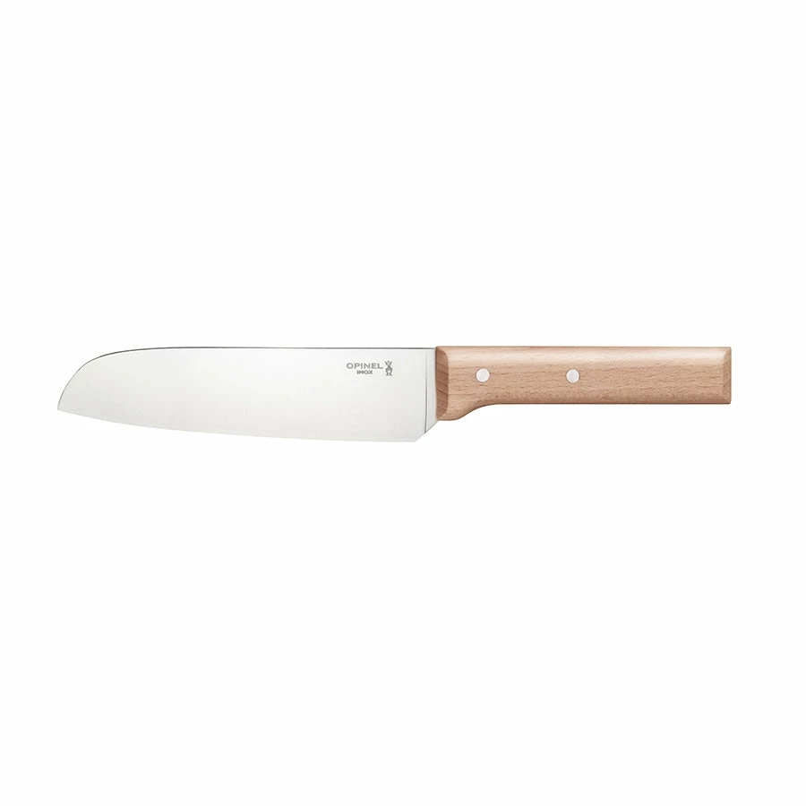 Cookware Opinel Parallele Beech Handle Santoku Knife N.119 3 Cookware Opinel Parallele Beech Handle Santoku Knife N.119