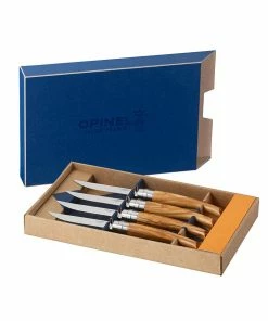 Opinel Olivewood Deluxe Steak Knife Box Set
