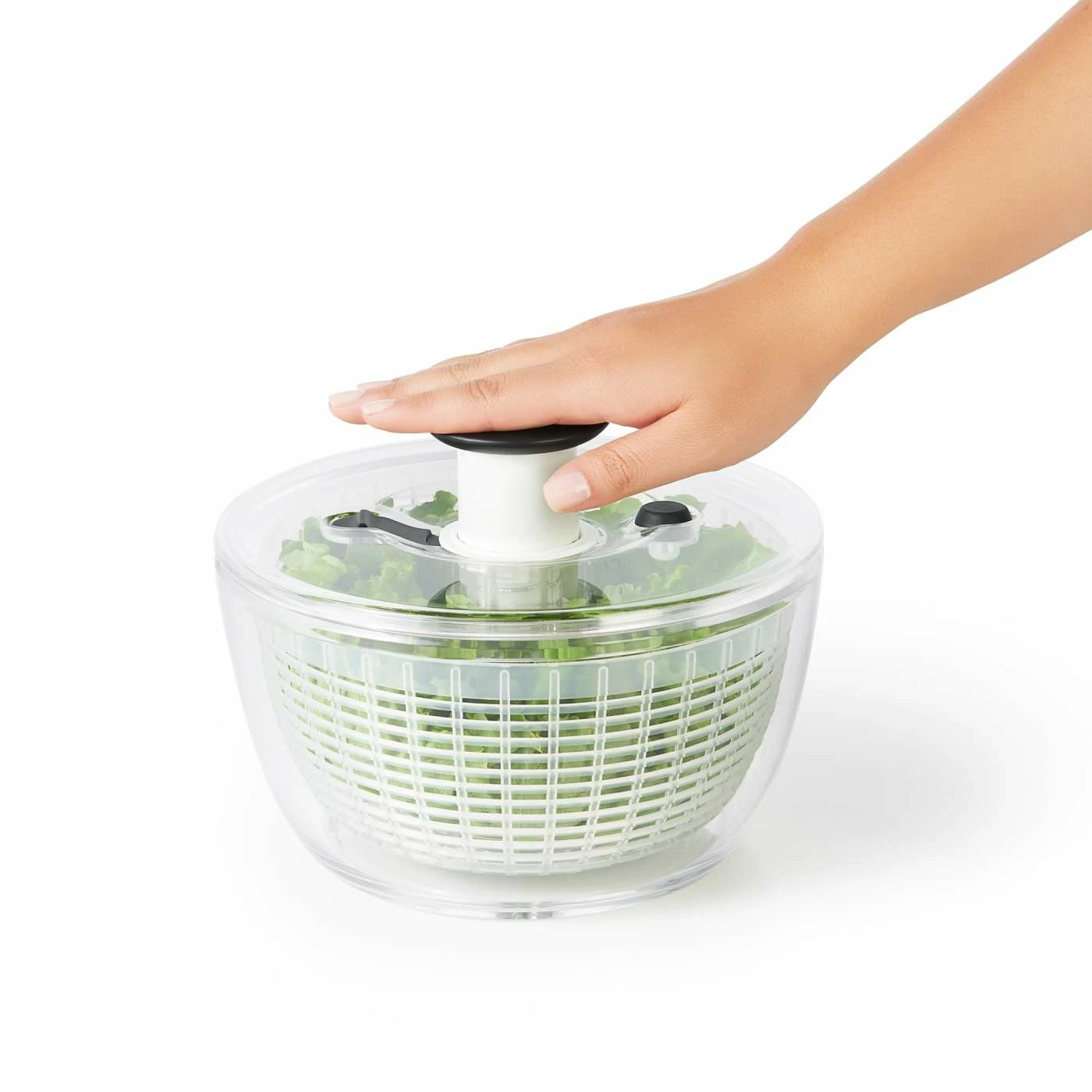 OXO Good Grips Little Salad & Herb Spinner 4.0 Cookware 6 OXO Good Grips Little Salad & Herb Spinner 4.0 Cookware
