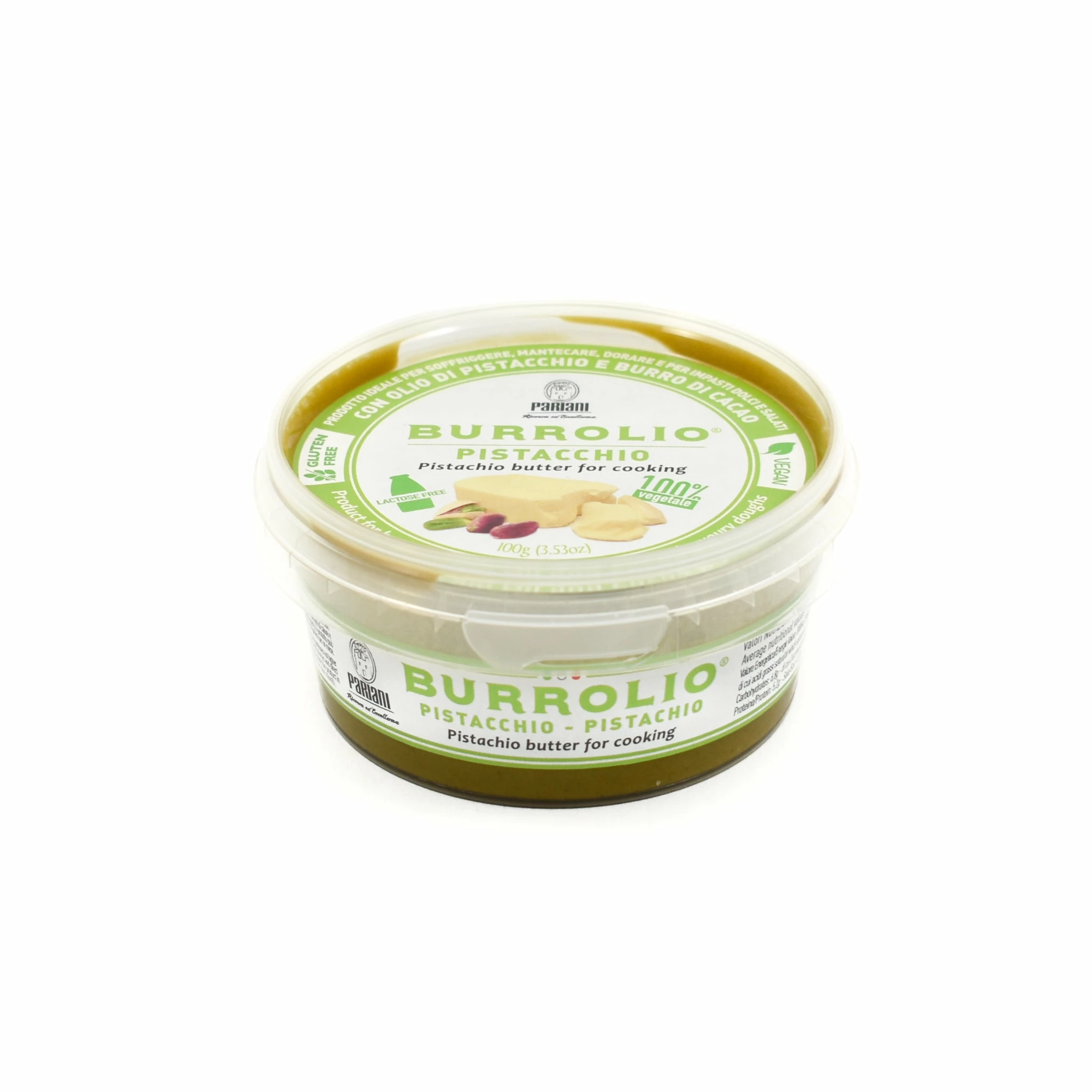 Ingredients Pariani Burrolio Pistachio Butter 100g 3 Ingredients Pariani Burrolio Pistachio Butter 100g