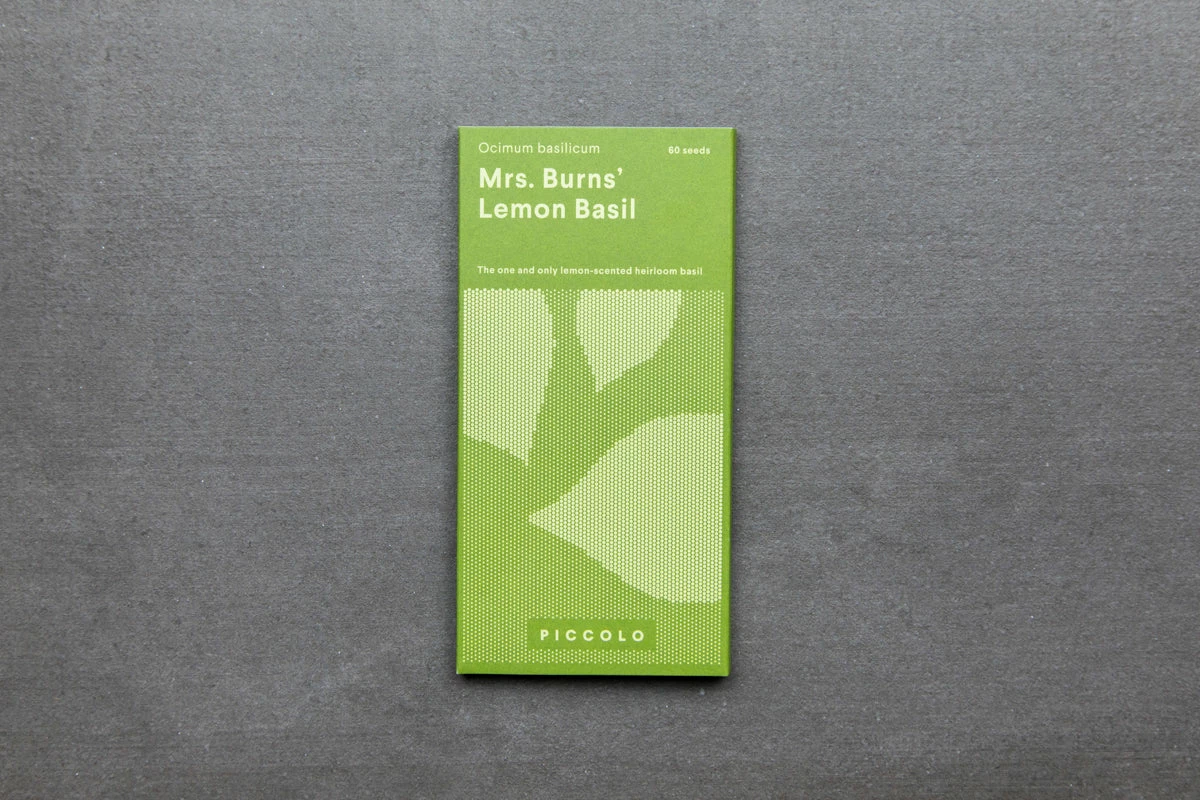 Piccolo Mrs. Burns Lemon Basil Seeds Ingredients 5 Piccolo Mrs. Burns Lemon Basil Seeds Ingredients
