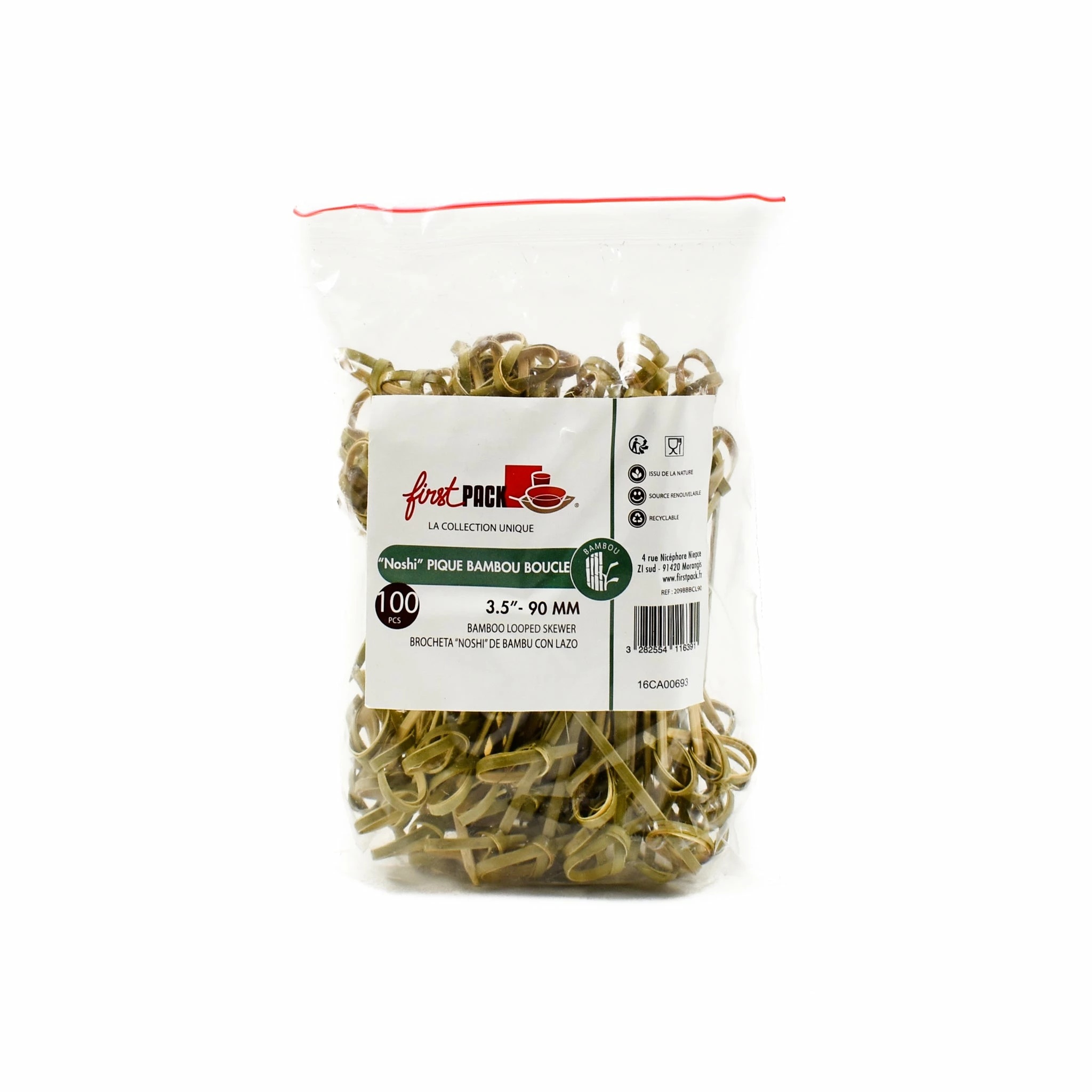 Sous Chef Tableware Bamboo Looped Skewer 9cm 6 Sous Chef Tableware Bamboo Looped Skewer 9cm