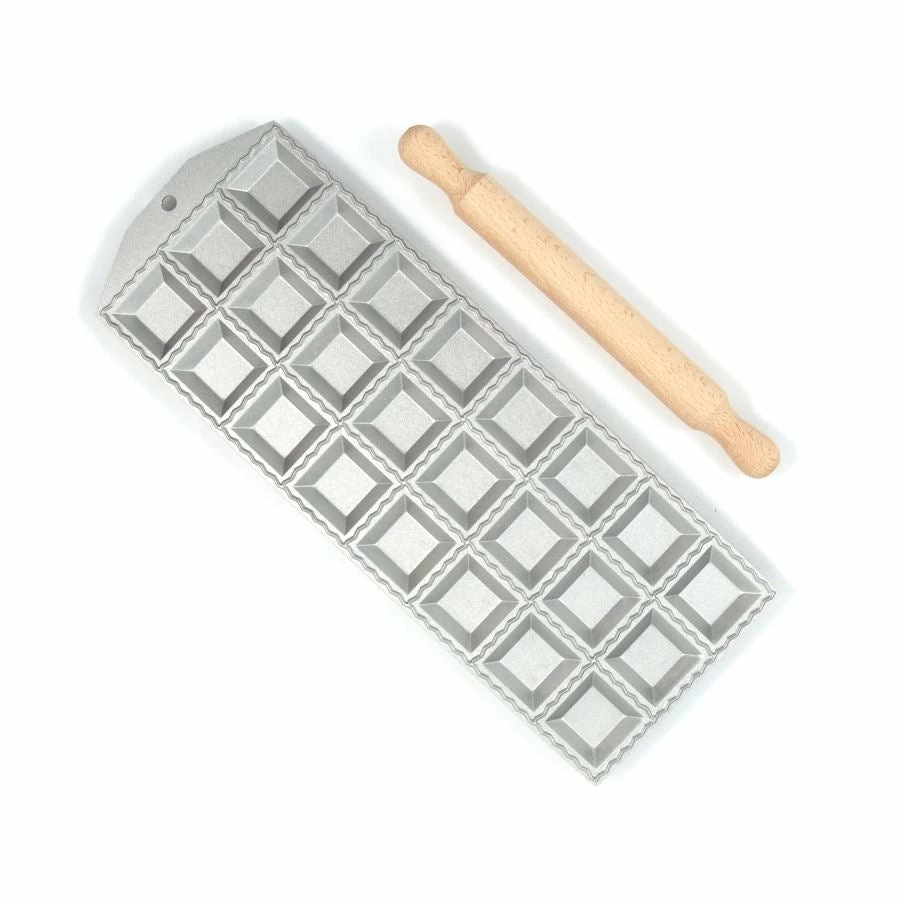Italian Cookware Cookware Ravioli Tray - 24 Square Ravioli 47 X 47mm 3 Italian Cookware Cookware Ravioli Tray - 24 Square Ravioli 47 X 47mm