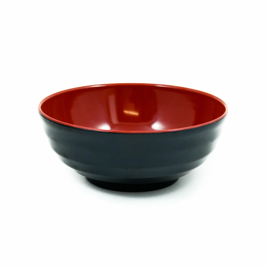 R&B Tableware Melamine Red & Black Ramen Bowl 3 R&B Tableware Melamine Red & Black Ramen Bowl