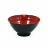R&B Melamine Red & Black Rice & Soup Bowl Tableware 1 R&B Melamine Red & Black Rice & Soup Bowl Tableware