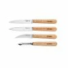 Opinel Essential Beech Handle Kitchen Knives - Set Of 4 Cookware