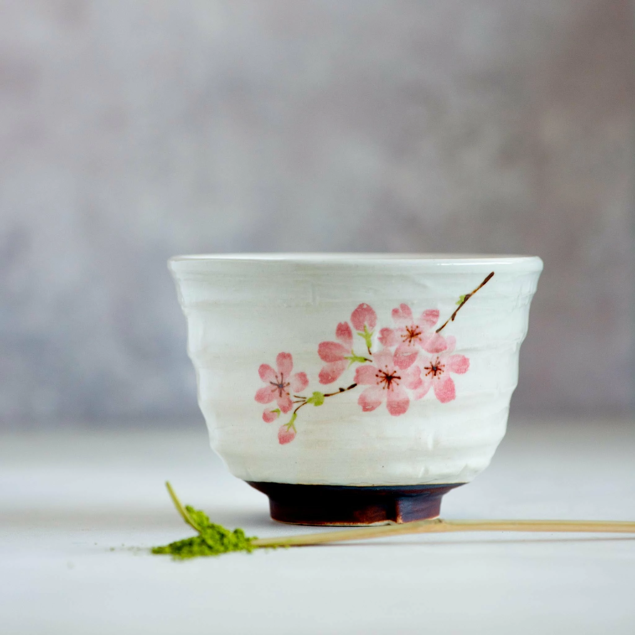 Kiji Stoneware & Ceramics Sakura Blossom Matcha Bowl 3 Kiji Stoneware & Ceramics Sakura Blossom Matcha Bowl