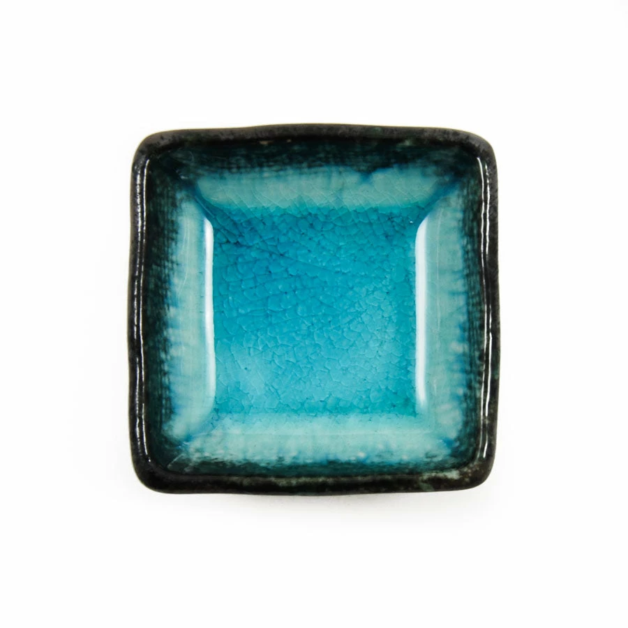 Kiji Stoneware & Ceramics Square Turquoise Dipping Bowl 7cm Tableware 3 Kiji Stoneware & Ceramics Square Turquoise Dipping Bowl 7cm Tableware