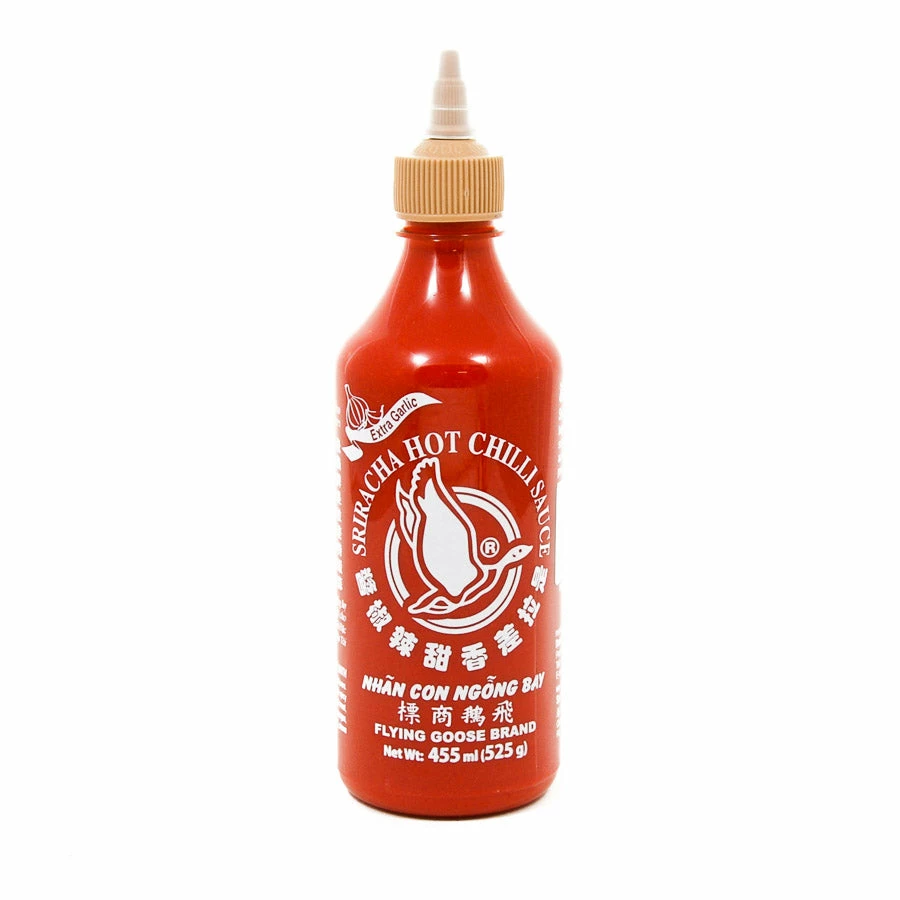Ingredients Flying Goose Sriracha - Extra Garlic 455ml 3 Ingredients Flying Goose Sriracha - Extra Garlic 455ml