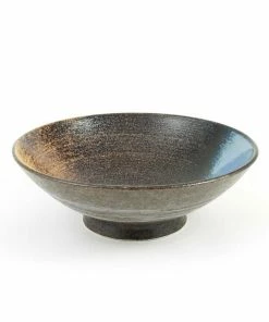 Kiji Stoneware & Ceramics Blue-Black Glaze Bowl