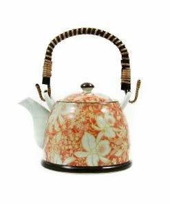 Kiji Stoneware & Ceramics Suisen Red Japanese Teapot Tableware 8 Kiji Stoneware & Ceramics Suisen Red Japanese Teapot Tableware