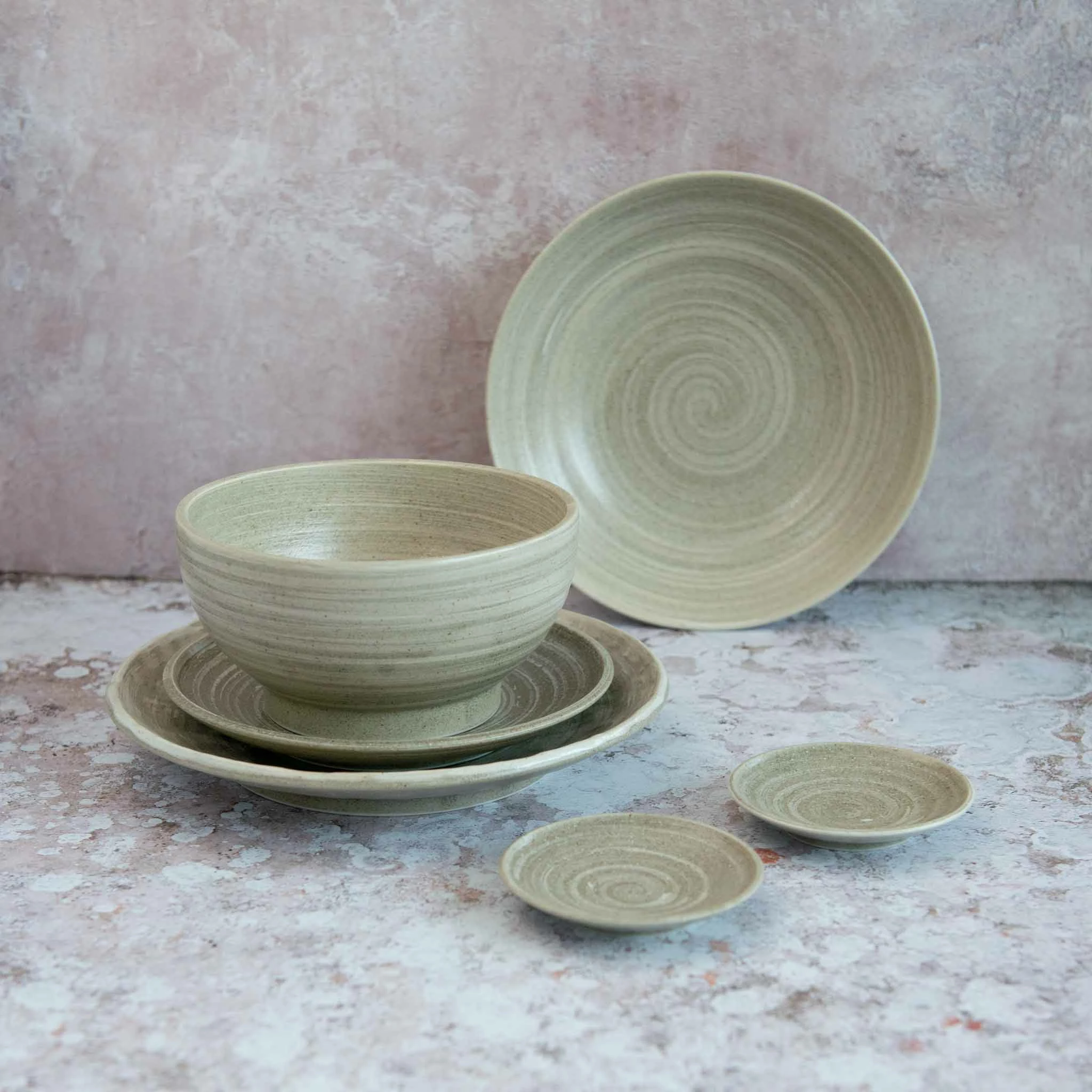 Kiji Stoneware & Ceramics Tatsumaki Coupe Plate 23cm 5 Kiji Stoneware & Ceramics Tatsumaki Coupe Plate 23cm