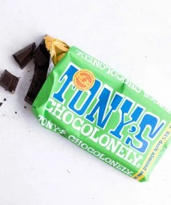 Tony's Chocolonely Dark Chocolate Almonds & Sea Salt 180g Ingredients