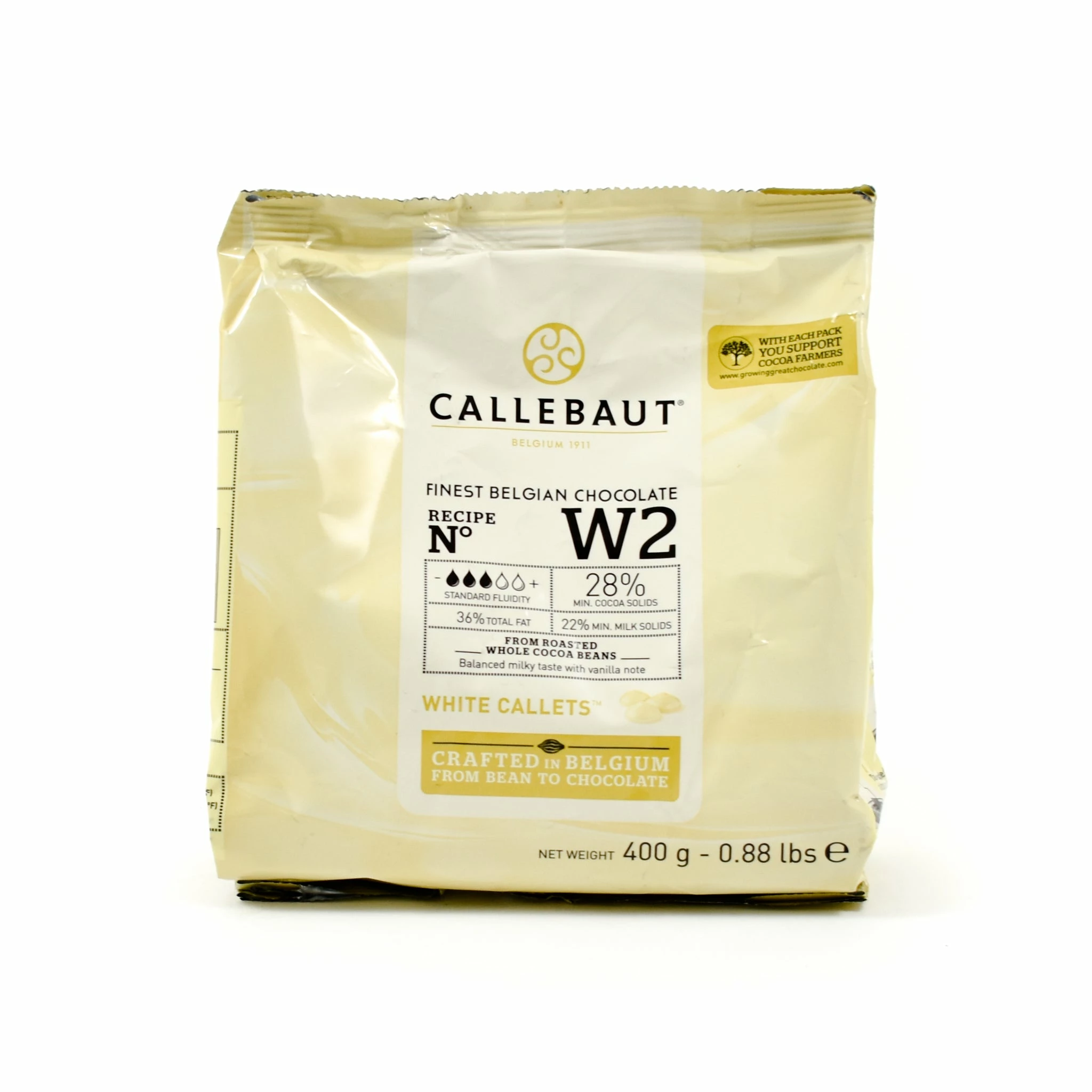 Ingredients Callebaut White Chocolate Couverture 400g 3 Ingredients Callebaut White Chocolate Couverture 400g