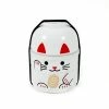 Hakoya Tableware White Manekineko Bento Box 640ml 1 Hakoya Tableware White Manekineko Bento Box 640ml